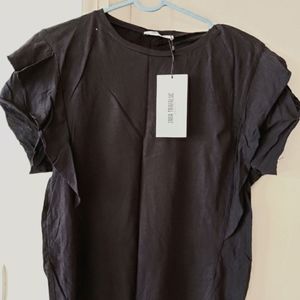 Zara Black Casual top Size Small